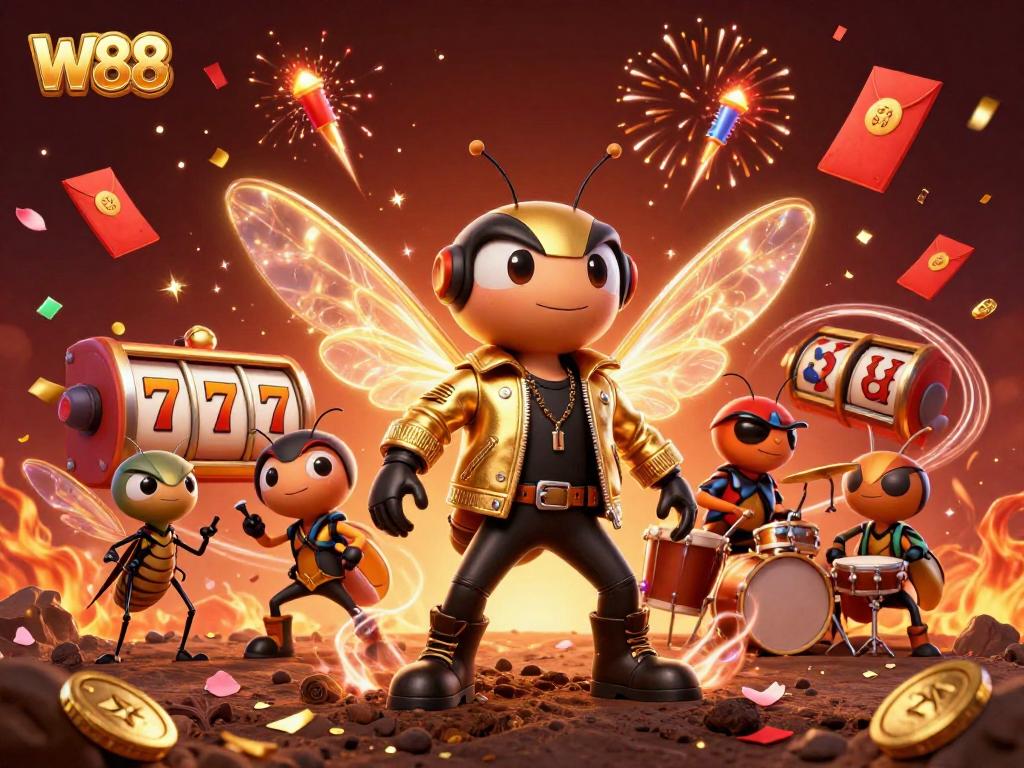 W88 invites players to win exciting slot games in a vibrant festive atmosphere