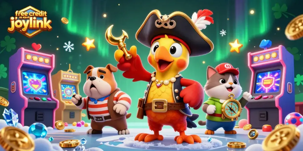 Experience the excitement of free credit no deposit joylink with engaging 3D casino elements and characters.