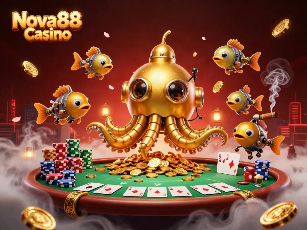 Engage in winning strategies with exhilarating games at Nova88 Casino, featuring vibrant 3D visuals.