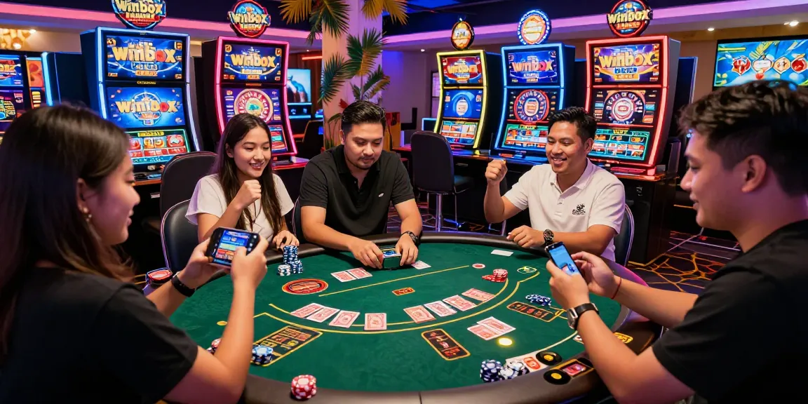 Players engaging in thrilling games at Winbox Malaysia mobile casino.