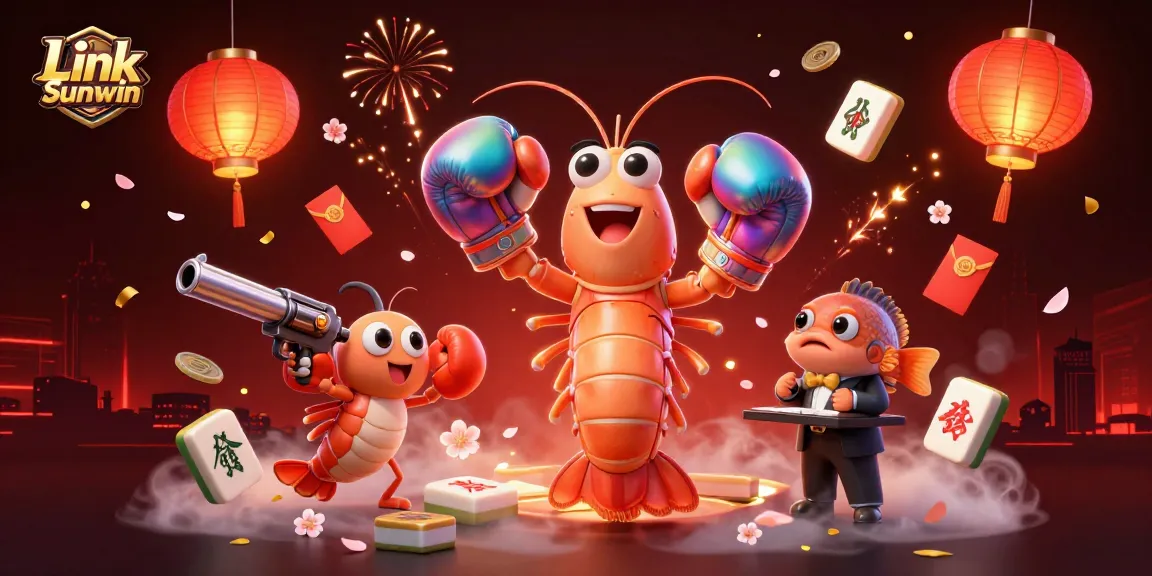 Engage with Link Sunwin as vibrant 3D characters capture a thrilling casino essence.