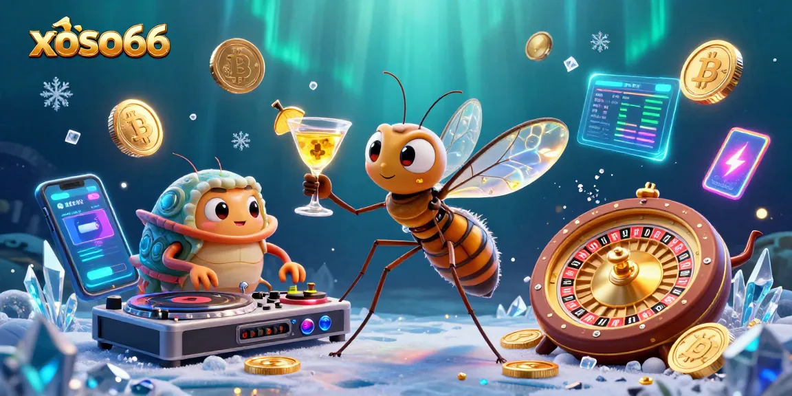 Experience thrilling entertainment with xoso66's vibrant 3D casino scene featuring unique characters and dynamic elements.