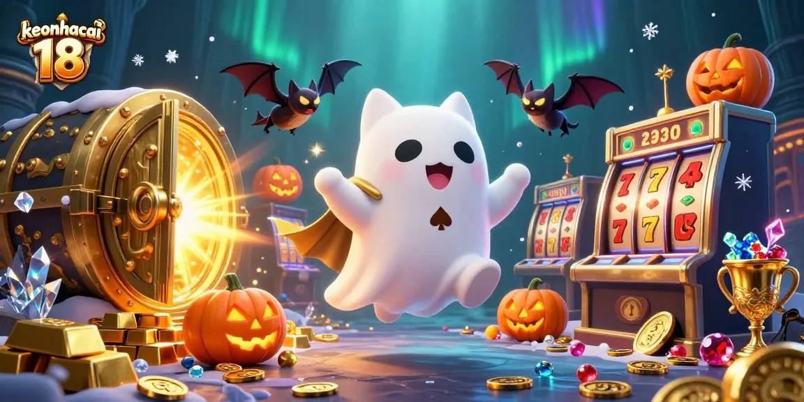 Engage with the spirited atmosphere of keonhacai 18 as ghostly characters thrive in a rich casino scene.