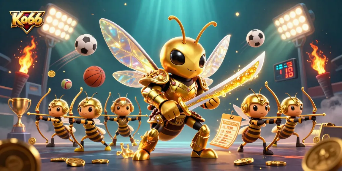 Engage in thrilling gameplay at Ko66 with 3D characters and vibrant casino visuals.