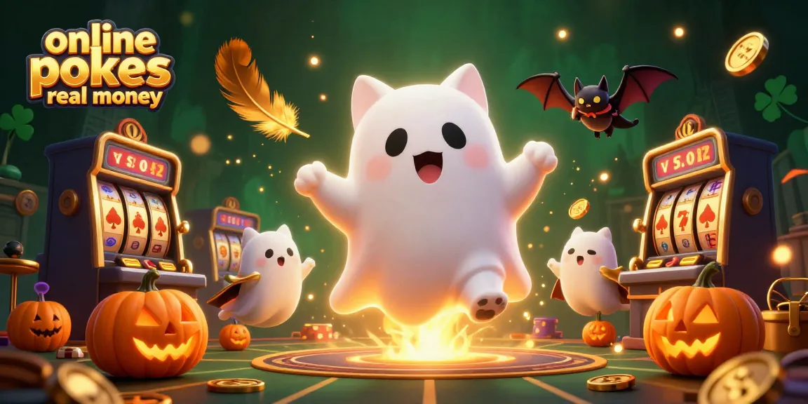 Experience the thrill of online pokies real money with a captivating 3D casino scene featuring engaging characters and vibrant symbols.